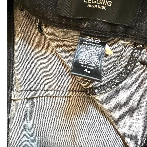 Express Black Denim High Rise Legging -Jeans! Size 4R - Picture 11 of 14